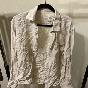 tan Linen Shirt